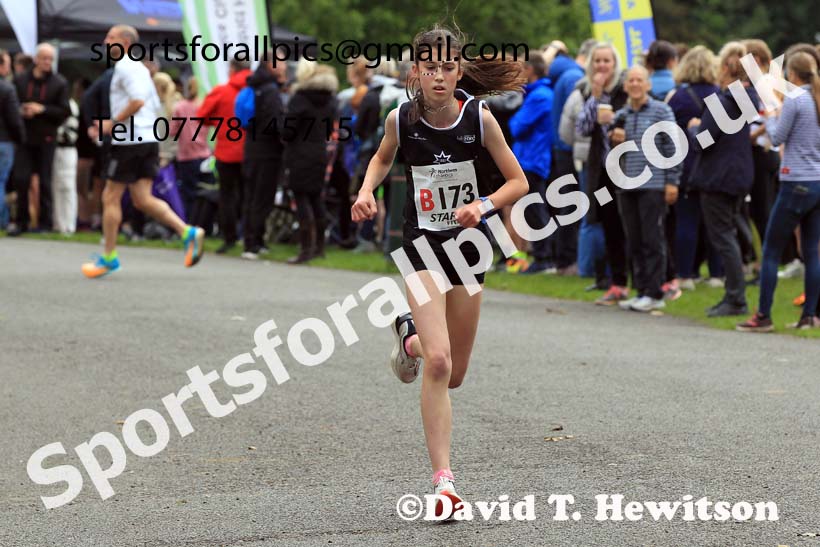 Girls under-15s 2023 Northern 6 and 4 Stage Relays and Youngsters, Birkenhead Park, Wirral.  Photo: David T. Hewitson/Sports for All Pics